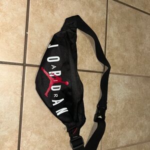 Jordan Black and Red Belt Bag